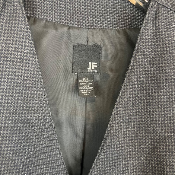 J.Ferrar Men's Vest Houndstooth Patterned Vest - Picture 4 of 8